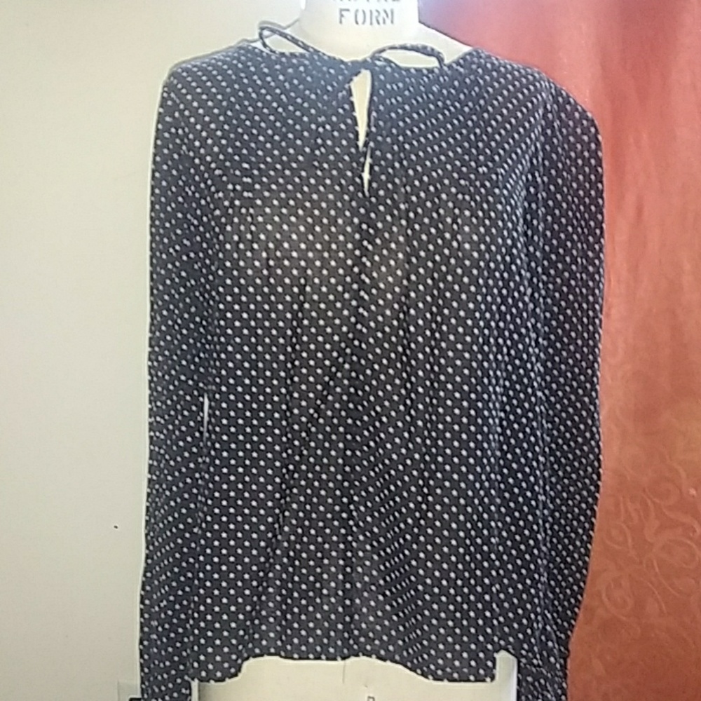 Navy and white stars BEAUTIFUL blouse